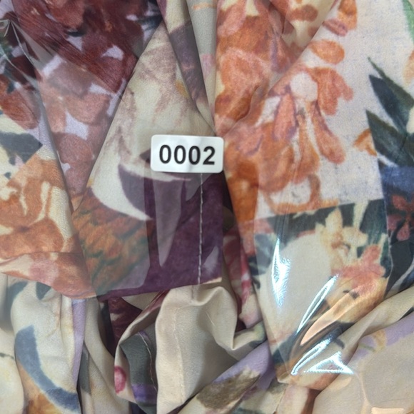 Shein Curve Floral and Parrot Print Plunging V Neckline Maxi Dress NWOT SKU 002 - Picture 12 of 12